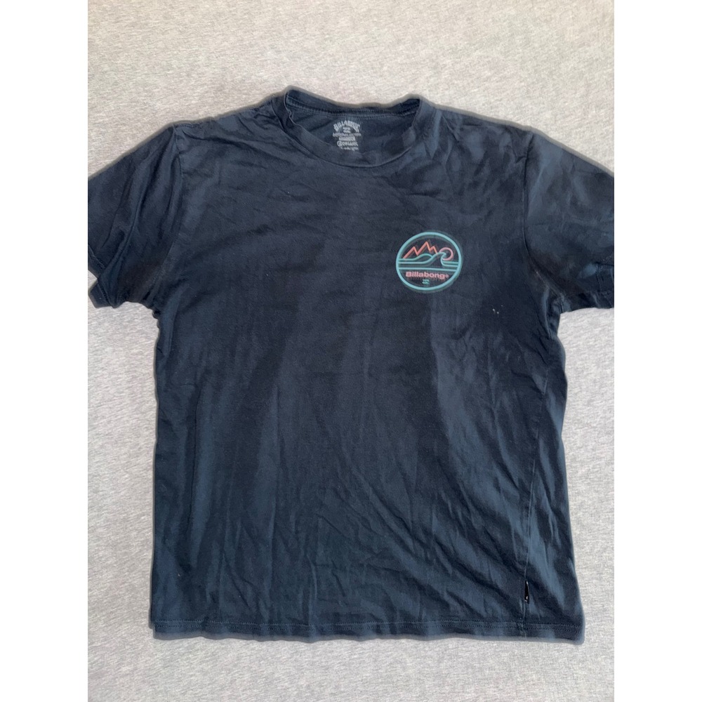 Billabong Adventure Division Mens Medium Blue Organic Cotton Surf T-Shirt Skate